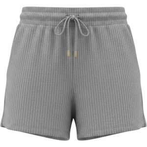 Grey Lab Loungewear Knit Shorts Light Heather Grey Ribbed Drawstring JJ953P M